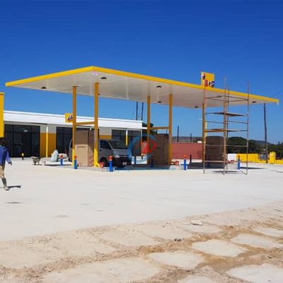 محطة وقود ذات بنية فولاذية كفاءة من حيث الطاقة