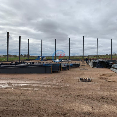 بناء الفولاذ المجهز حسب الطلب مع السقف والجدران