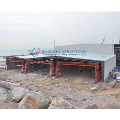 مبنى ورشة عمل لهيكل الفولاذ متعدد المدى ، هيكل فولاذ صناعي واسع