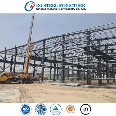 Steel Structure Warehouses With Mezzanine Metal Buildings Customizable Storage Hangar Prefab Industrial Shed Office