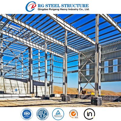 مبنى معدني مسبق الإصلاح هيكل فولاذ خفيف مستودع مكتب للتخصيص