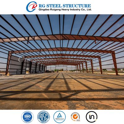 Prefabricated Light Steel Structure Construction Building Metal Warehouse With Office