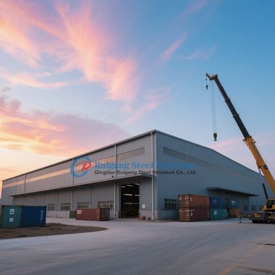 مبنى هيكل فولاذي معياري ومسبق الصنع من مستودع هيكل فولاذي خفيف متين ومصنع مجسم