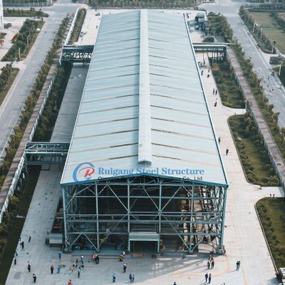 مستودع هيكل فولاذي مخصص مع وصول رافعة الجسر