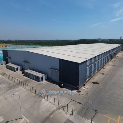 مستودع هيكل فولاذي معياري قابل للتخصيص خفيف الوزن متين