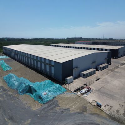 مستودع هيكل فولاذي مخصص مع أساس خرساني