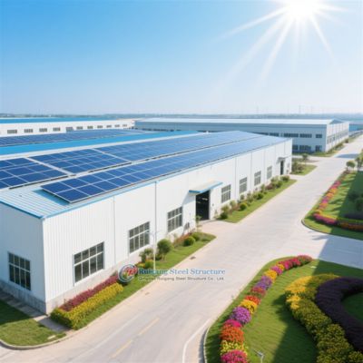 مستودع هيكل فولاذي مخصص تصميم حديث خفيف الوزن