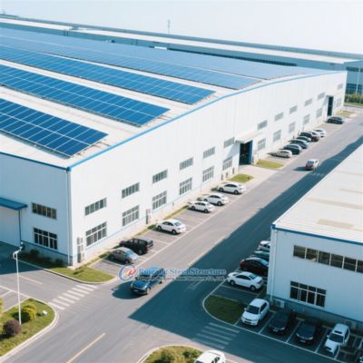 مستودع هيكل فولاذي مخصص مع ألواح ساندوتش معزولة