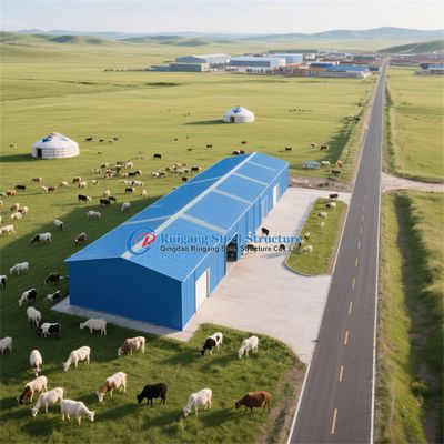 Prefabricated Prefab Fabricated Steel Structure Warehouse Shed