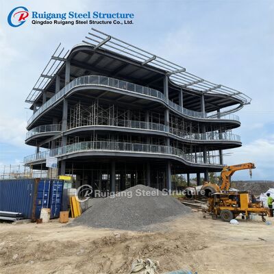 مبنى عصري من الهيكل الحديدي متعدد الطوابق مبنى مكاتب مسبق التصميم فندق